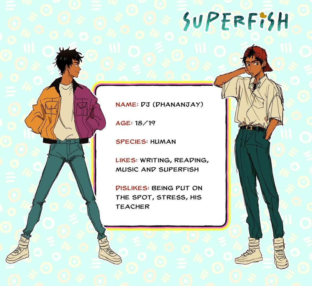 Character profiles and synopsis of my new upcoming webtoon original “Superfish” which will launch sometime this year (no specific launch date yet!)#myart #superfish #webtoon #comic #characterprofiles #illustration #drawing by @pegl0