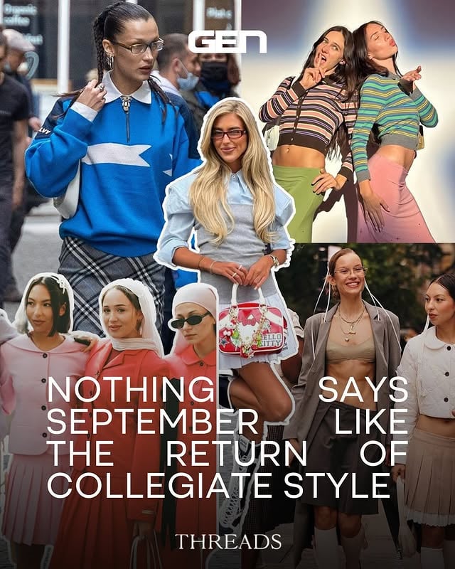 Consider these looks that make the grade. 📚✏️🎓📸: @francescaperks @kamwickam @sarahlysander @sydneylynncarlson @emilisindlev @goblinearchive @maina @bellahadid 🔎 Street style, preppy style, polo club, collegiate style, Bella Hadid outfits, sorority style, outfit inspiration, Autumn Winter trends. by @threadsstyling