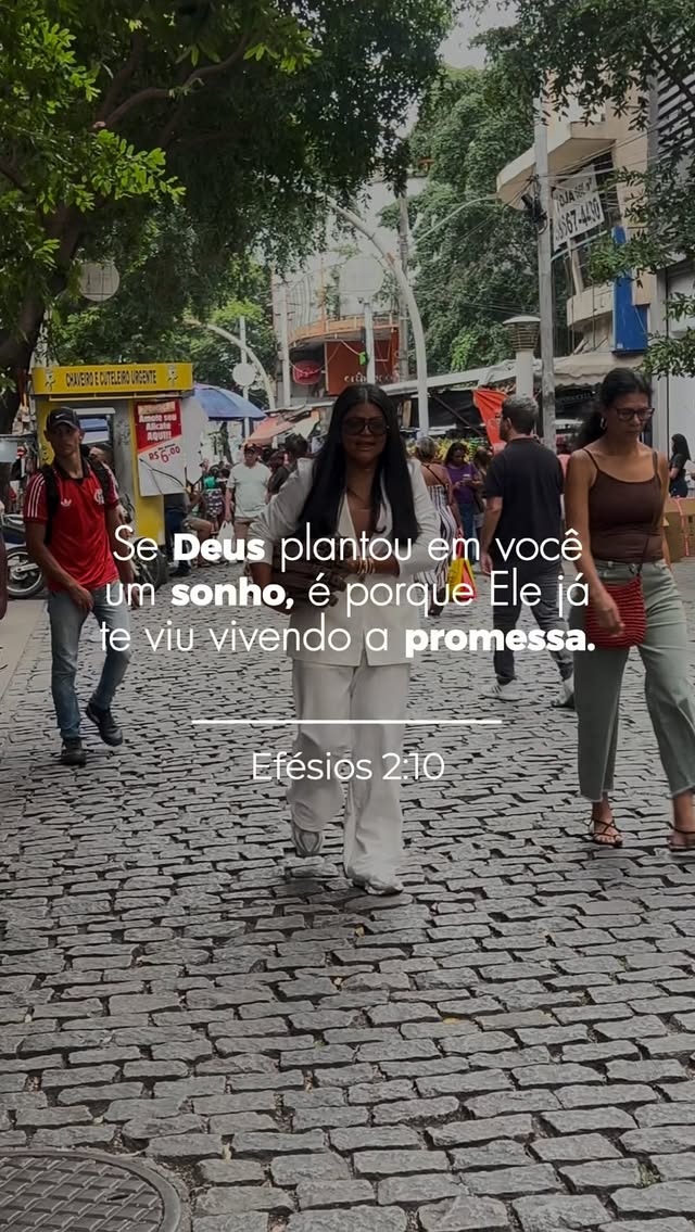 Se Deus plantou em você um sonho, é por que ELE já te viu vivendo a promessa ✨ by @bybeth_