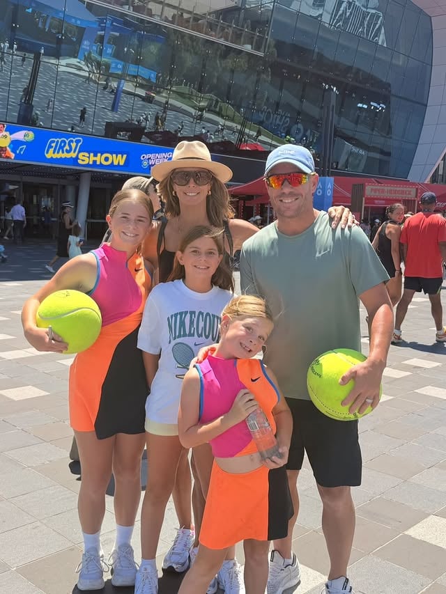 Making memories in Melbourne @australianopen. Long days of tennis, walking, and queueing, but all worth it for these smiles and moments with the family. #AO2026 #AO by @candywarner1