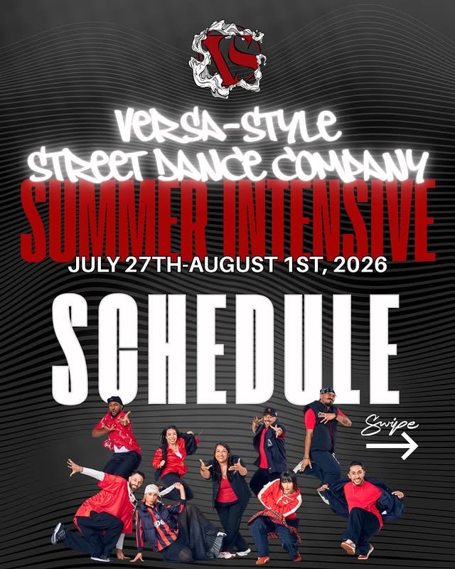 Versa-Style Street Dance Company Summer Intensive-OFFICIAL SCHEDULE❤️‍🔥Level up your skills in Hip Hop, House, Popping, Locking, Whacking, Krump, and Breaking, plus conditioning to keep you strong for the long run. Train with our incredible VS members and elite, world-renowned guest artists bringing fresh energy, knowledge, and inspiration all week long.Invited Guest Artists:- Campbellocking w/ @tiffany_yw_bong - Krump w/ @beast.salonga - Animation w/ @jajavankova - Hip Hop Choreography w/ @_fantaye - Floor Fundamentals & Battle Tactics w/ @iceyives - Clowning w/ @stormdebarge Whether you’re just starting or already deep in your journey, this is your space to train hard, be challenged, and evolve.Limited amount of EARLY BIRD week passes availability have been extended and are now available until Friday, June 19th! Get yours now in our bio link! by @versastylela