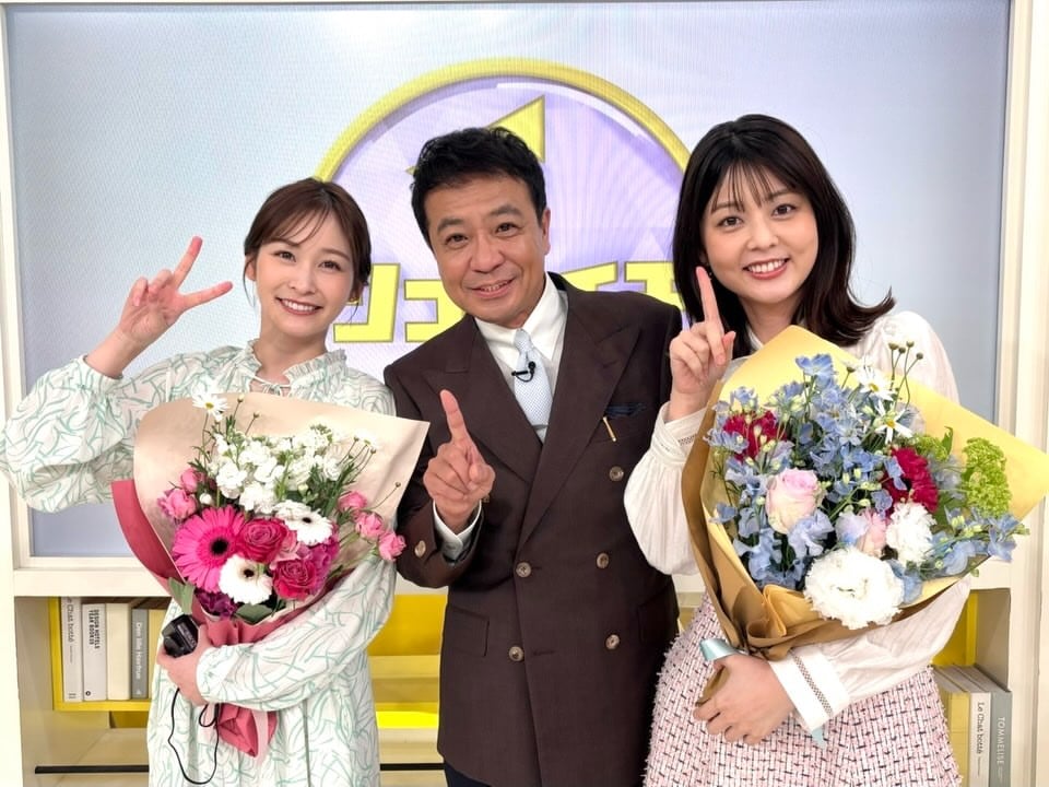 💛3年間担当したシューイチ温かく見守ってくださった皆さま本当にありがとうございました。いつもどんな時も明るく優しくシューイチのお父さんであり、校長先生でもあったヒデさん。シューイチはヒデさんの優しい雰囲気に出演者の方々もスタッフのみんなも包まれていて、本当に毎週仕事に行くのが楽しみでした😭✨ここを離れることはとってもとっても寂しいですが、成長してきます！！！でもシューイチのみんなとはこれからも女子会もランチ会もしたいので、企画します！！！🥹🤍#ありがとうございました by @sato_lina