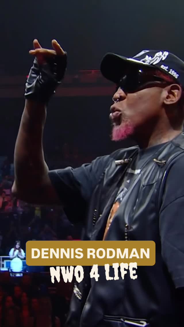 @dennisrodman will now be a WWE Hall of Famer 4 LIFE! Congratulations! 👏👏👏 #WWEHOF by @dennisrodman