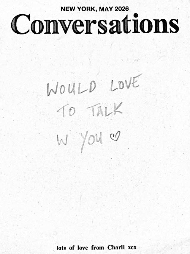 i love talking about making things and process and stuff with my friends so if you want to ask me questions about creative process / song writing / anything else that would be cute. wanna hear what you’re making too. would love to talk with you <3 charlixcx.com