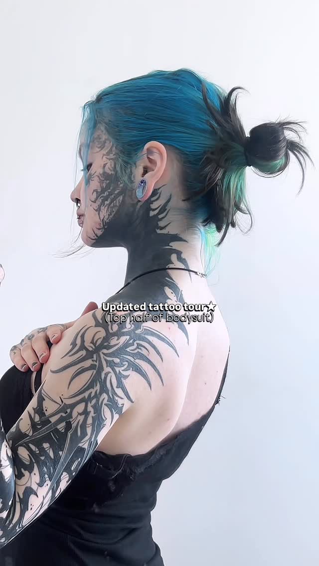 Giant permanent stickers ⭑.ᐟ-HELLOOOOOO you stellar being !! 👽It’s about time I dedicated a reel to my ink !!I will just say rn that I did NOT know what I was getting myself into when I decided to go for a full bodysuit tattoo project, BUT…It’s absolutely worth the process as each partslowly comes together, ah I’m so proud of myself🥹(And obviously so proud of my tattoo artist !!🖤)I love you & stay stellar !! 🔭...#tattooproject #girlswithtattoos #inked #inkedlife #bodymods by @virgoamity