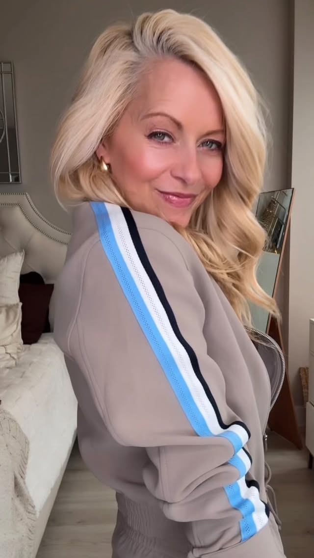 Proof that when you find something that fits well, feels amazing, and makes you look effortlessly put together… you buy it in every color 🤍😂 (ok not every color there are 5 different colors) I kept all 3 only because it makes my life EASIER! This set is chic, comfortable, flattering, and one of those outfits you’ll keep reaching for on repeat. Clearly I loved it enough to buy THREE. No regrets. It looks and feels luxe! ✨Which color would you wear first? Comment LINK to check them out for yourself 🤍#GenXStyle #WomenOver50 #ElevatedCasual #MatchingSet #springstyle Spring set, cropped jacket, striped pant set, striped jacket, stripes