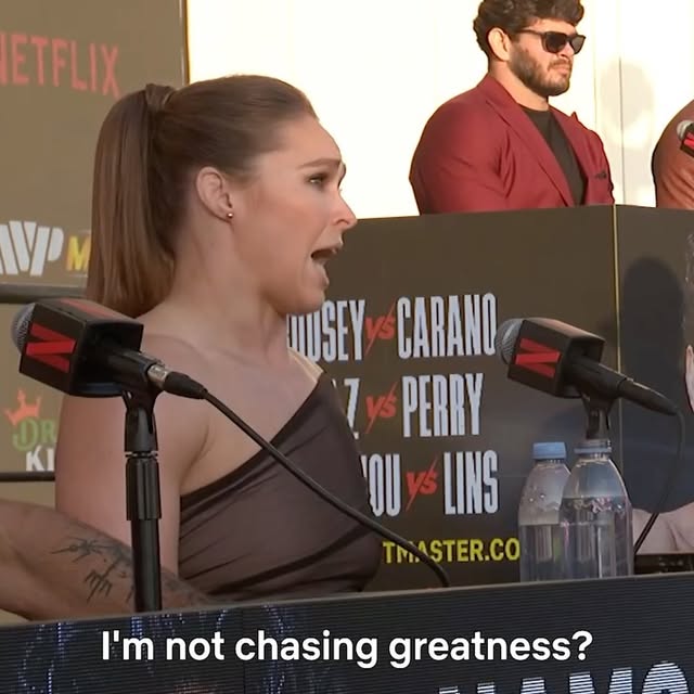 THE #ROUSEYCARANO PRESS CONFERENCE Saturday, May 169 PM ET | 6 PM PTLIVE on Netflix