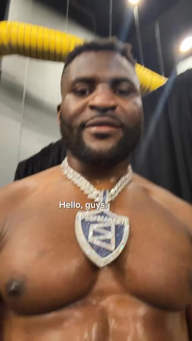 @francisngannou IS BACK IN BUSINESS #RouseyCarano