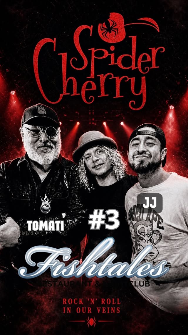 “Jam #3” 🎸com a banda Spider Cherry no @fishtaleson33rd dia 3 de Maio de 2026! 🎶@spidercherry 🎹🎹🎙️@jjondrumz 🥁@tomatioficial 🎸🎥 by @eldadk0729👊😎🎸🥫🙌#spidercherry @ernieball @eventideaudio @lekato_official @stringswing #jam #popmusıc #livemusic by @spidercherry