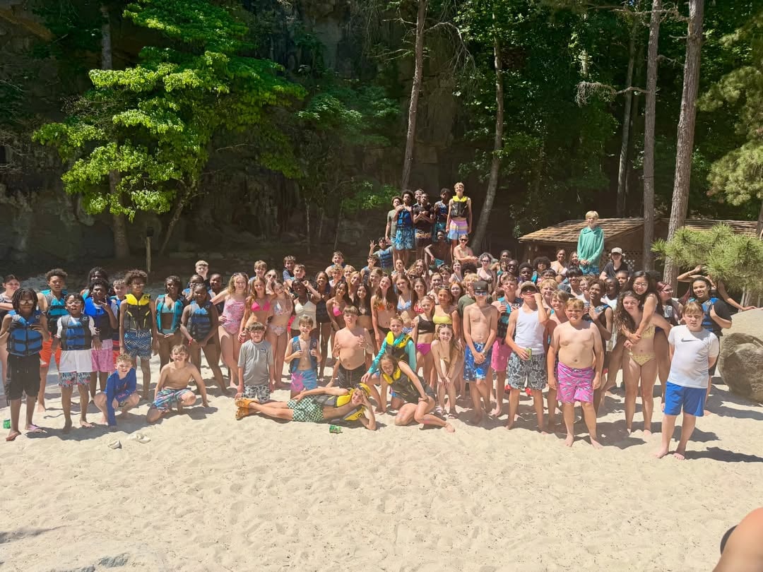 ☀️7th grade capped off a great school year with a trip to Carrigan Farms! They spent the day soaking up the sun, swimming in the quarry, and making core memories 🏊‍♂️🎣✨ by @carrigan_farms