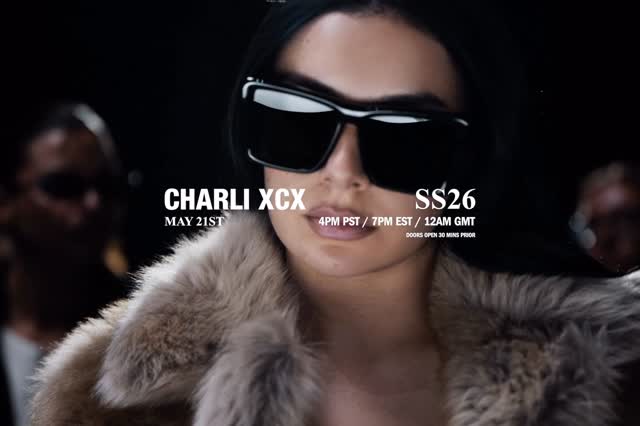 SS26. Thursday, May 21. pre save now. by @charli_xcx