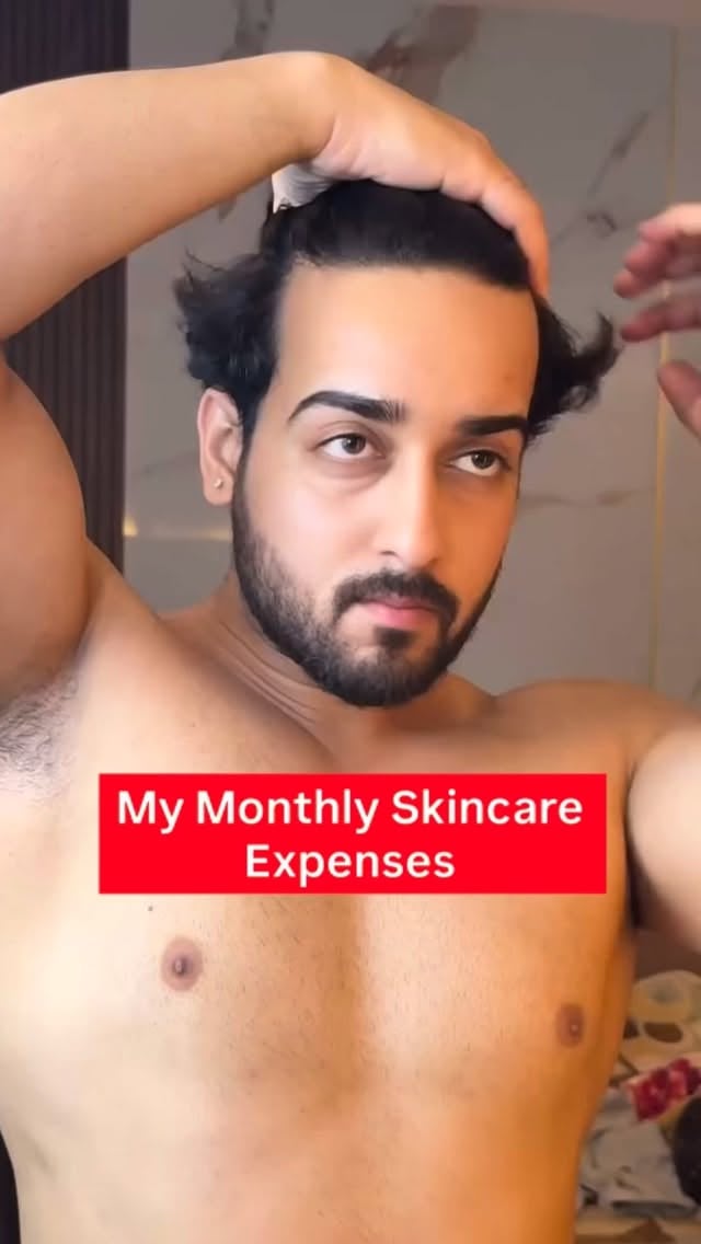 This much i spent monthly on my skincare..#skincare #skincareroutine #skincaretips #fyp by @nitin_kalsotra