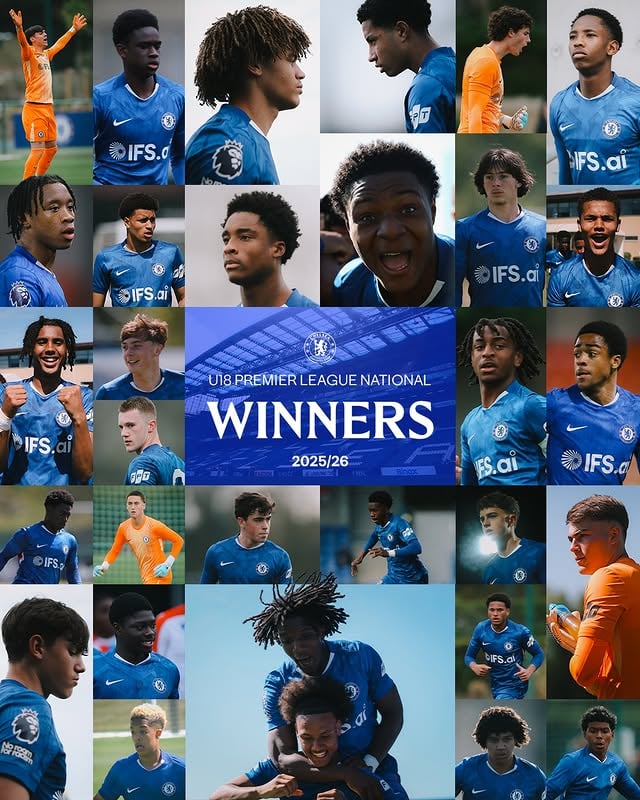 Chelsea are crowned Under-18 Premier League National Champions! 💙