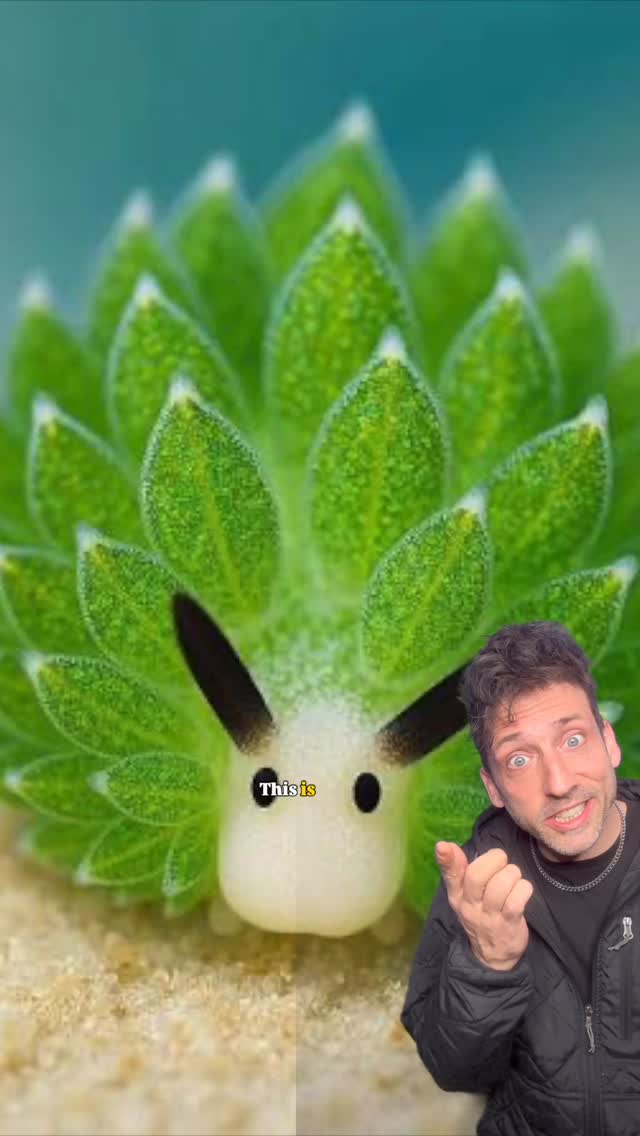 Just a Solar-Powered Sea Slug 👀 #funfact #didyouknow by @officialodddanny