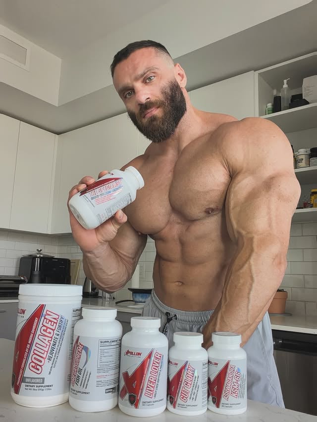 These are exactly the supplements that support my body during prep. When your training gets heavy, when your liver and kidneys are under stress, these supplements from Apollon Nutrition are there to help.💪🏻💪🏻💪🏻@apollonnutrition by @khudaiev_333