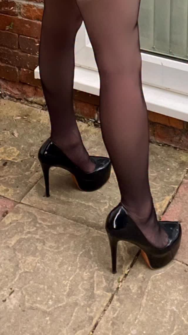 Perfect heels and stockings to match my lingerie #mtf #crossdressing #maletofemale #idresslikeagirl #crossdressers by @stacey___heaven