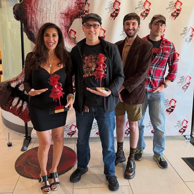 🚨 BREAKING NEWS🚨In case you missed it, my Barn Part III brothers Justin M. Seaman (@screamteamreleasing) and Zane Hershberger (@hershbergerzane) took away “Best Director” and “Best Cinematography” awards for their incredible work on @thebarnmovie Part III at this year’s @njhorrorcon & Film Festival!!! What an incredible, much deserved honor; and I’m so damn proud of them. 👏👏👏 I was honored to represent the team and accept the awards on their behalf, along with fellow Barn III family members @felissarose123, @birthdayjake, & @beyonday. Go see this movie! by @felissarose123