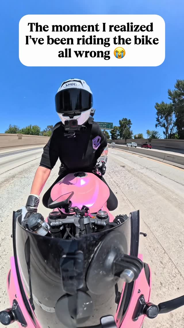 I guess everyone was right when they said I can’t ride 😭🏍️

Bike: 2021 @kawasakiusa ZX6R

Helmet intercom: @cardosystems Packtalk Pro
Use code RNBARBIE for a discount

Camera: @insta360 @insta360motorcycling X5 and Ace Pro

Trauma Kit: @traumoto 
Use code RNBARBIE for a discount

Helmet: @shoeihelmetsusa X15

Airbag vest: @alpinestars Tech Air 5 

Riding boots: @alpinestars Stella SMX 6 v2 Vented 

Crash cage: @impaktech crash cage + adjustable subframe
Use code RNBARBIE for a discount 

Law Firm: @lawtigerslosangeles 
Tell them Barbie sent you

Wrap: @tinybotvinyl 
Color: Space Candy Pink

#girlswhoride#motorcyclesoftiktok#motovlog#bikelife#bikersofinsta