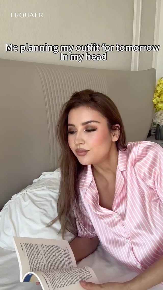 Me in bed: “I’ll keep it casual tomorrow.” ✨⁠⁠⁠#EKOUAER #PrimeYourComfort #AmazonPrimeDay #Pjs #EkouaerPajamasForWomen by @ekouaerofficial