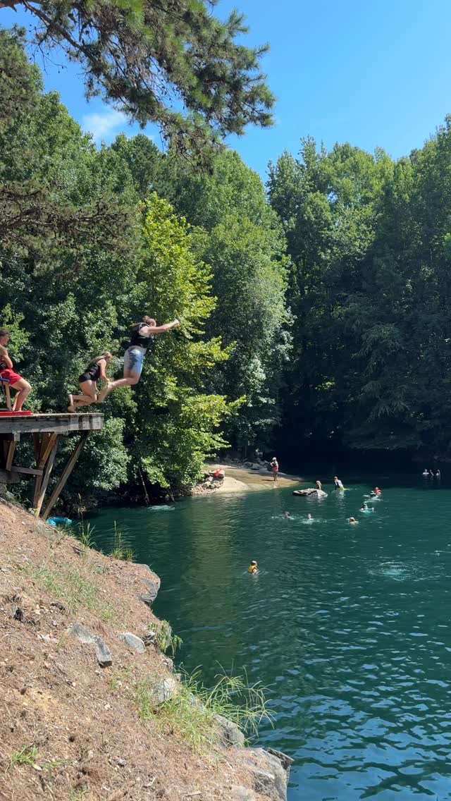 The perfect summer day for kids, parents, and everyone in between!From high jumps to rope swings to lazy afternoons, Open Swim is all about making the most of summer at the quarry. Carrigan Farms is located about 30 minutes north of Charlotte and is a hidden gem in Mooresville, NC! #mooresvillenc #carriganfarms #visitmooresville #thingstodoinnc #visitnc by @carrigan_farms