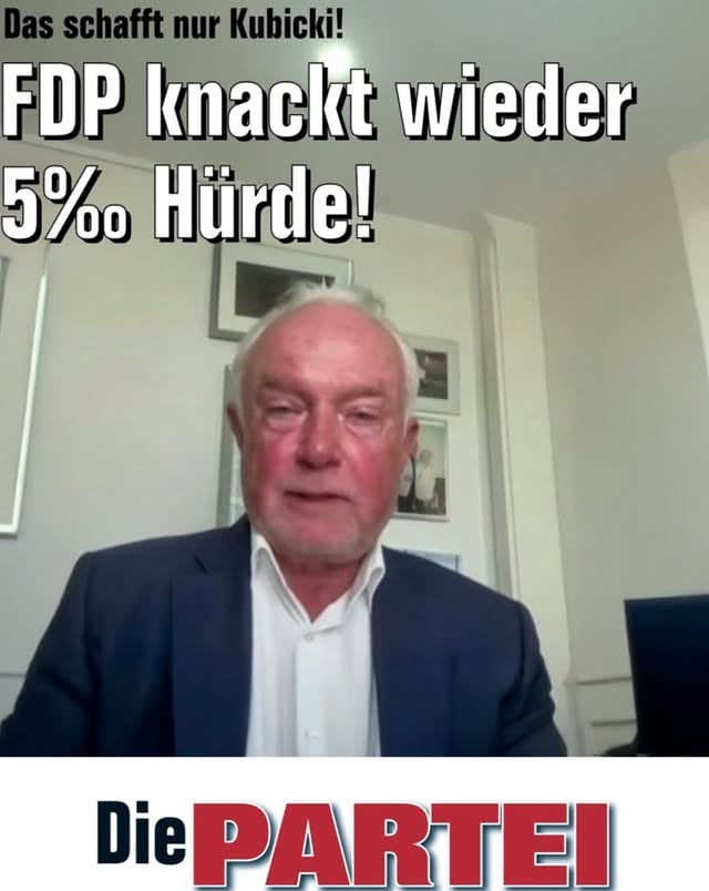 Von Spaßpartei zu Spaßpartei... Smiley by @martinhsonneborn