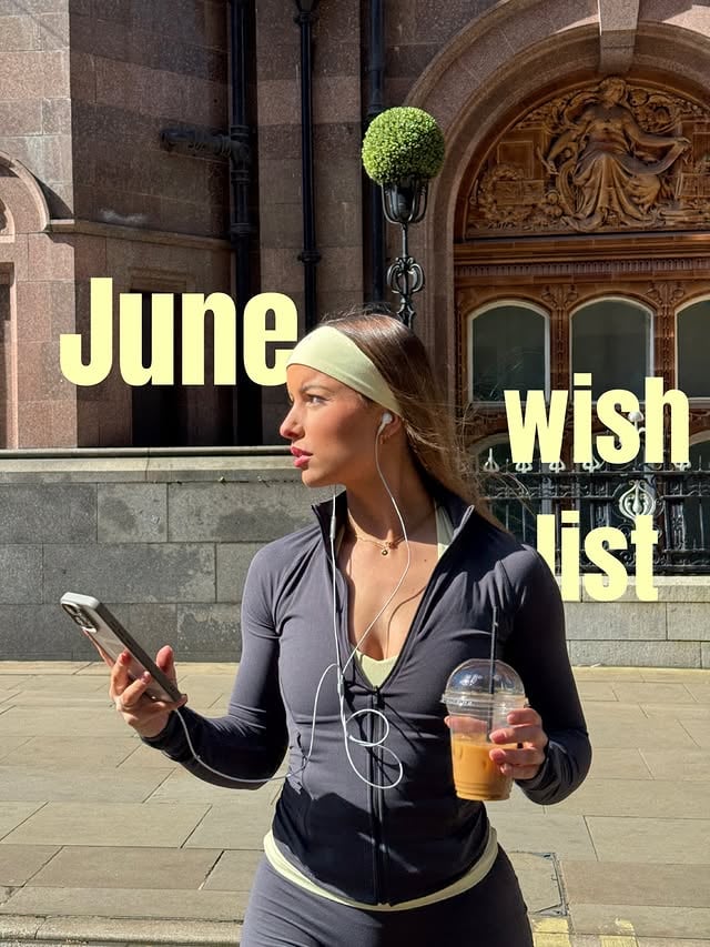 My wishlist for June 🤍 In summary: good vibes, good memories, good people !!! The sunshine has been GLORIOUS so lots more of that please… I’ve locked in harder with a solid goal on the lead up to my holiday so consistency and discipline needs to be on point too And as always, my job is my passion 🫶🏼 I hope to continue to support more and more women feeling confident in their skin 🤍!! #hellojune #fitnesscoach #monthlygoals #junegoals by @bethgouldd