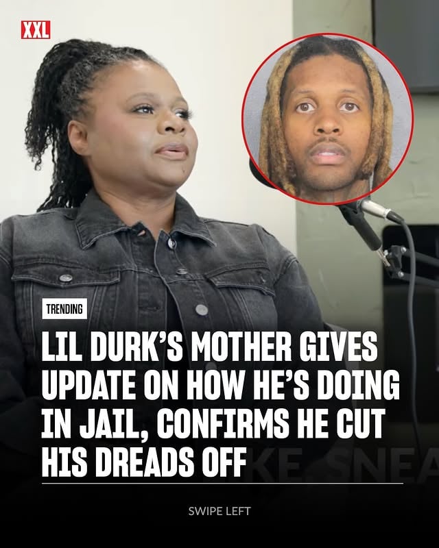 Lil Durk’s mother gives an update on how he’s doing in jail and confirms he cut his dreads off.On Monday (June 1), the Chicago rapper’s mom, Lashawnda Woodard, was a guest on the Victim and Villain podcast. During the sit-down, she gave an update on the Durkio. Woodard says Durk’s incarceration feels like she lost another child, following the death of her other son DThang. Despite his dire circumstances, Durk’s mom says he is in good spirits and always in a jovial mood when they speak. She also confirmed that Durk has cut off his dreadlocksDurk has been in jail since October of 2024, fighting a murder-for-hire case in connection with the 2022 murder of Quando Rondo’s cousin. His trial date is scheduled for Aug. 20.