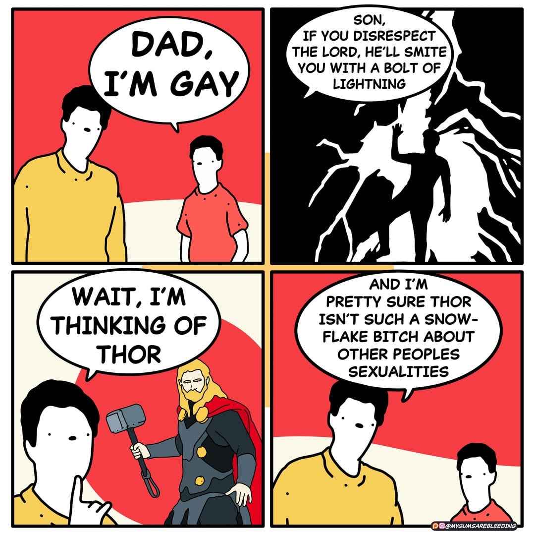 Gay comics for #pride🌈 👨‍❤️‍👨🏳️‍⚧️
#funny #funnymemes #webcomics #memes
