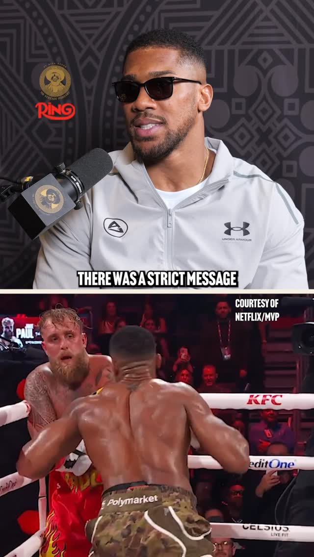 Anthony Joshua says it was “job done” when he broke Jake Paul’s jaw in December 😳Stream the latest episode of Mr. Verzace Podcast 🎙️ by @versaceboxing