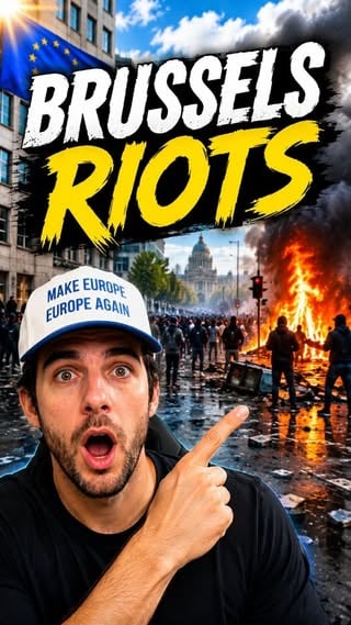 Inspiring footage from the Brussels teacher protest. Teacher demonstrating their vast knowledge of the laws of physics and chemistry. Truly inspiring. #europe #Brussels #pro