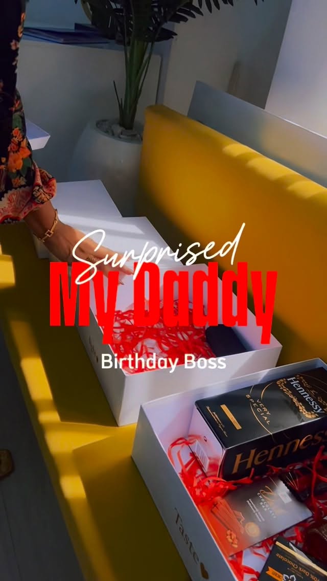 I love you❤️… I am happy we were able to put this surprise together for you….May happiness never depart from you daddy 

Thank youuuu @eazigifting for helping to put these together 🙏❤️