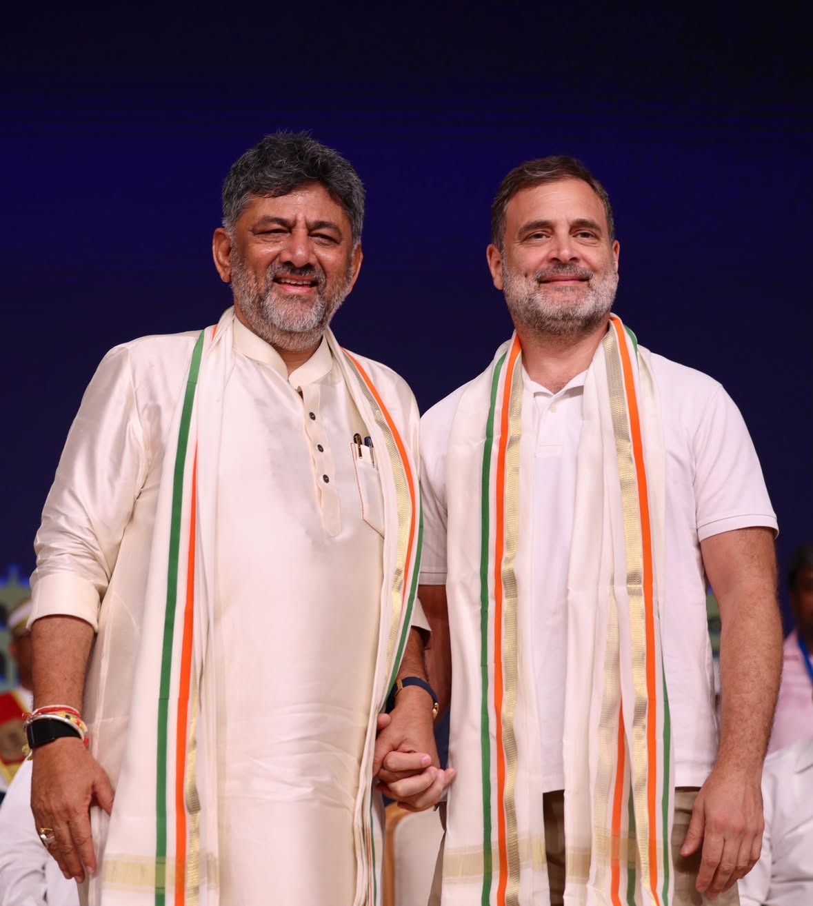 The people of Karnataka placed their trust in us, and that trust remains our greatest responsibility.

Warm congratulations to CM Shri D.K. Shivakumar ji and the Council of Ministers, who will carry forward the aspirations of the people of Karnataka.

My sincere thanks to Shri Siddaramaiah ji, whose leadership and service have strengthened Karnataka and improved millions of lives.

The Congress party’s guarantees remain the foundation of our governance and commitment to social justice.

We will keep listening, delivering, and serving the people of Karnataka.