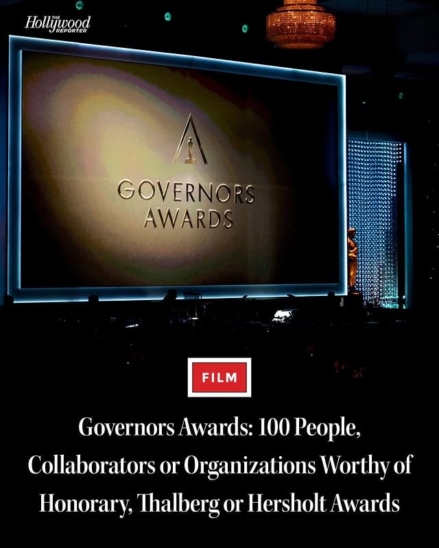 The board of governors of the Academy of Motion Picture Arts and Sciences will soon convene to determine the honorees for its annual Governors Awards, which will take place this year on Sunday, Nov. 15.⁠⁠The board annually bestows Honorary Awards for lifetime achievement, and on occasion also chooses to present the Irving G. Thalberg Memorial Award, in recognition of a great career as a producer and/or executive, and the Jean Hersholt Humanitarian Award, celebrating remarkable service to others. Each of these honors now comes in the form of an Oscar statuette.⁠⁠THR's executive editor of awards coverage, Scott Feinberg, makes the case for a wide variety of movie stars, auteurs, craftspeople, executives, documentarians and outside-the-box candidates like a talent agent, a film historian, a film professor and a cable channel.⁠⁠Read more at the link in bio.