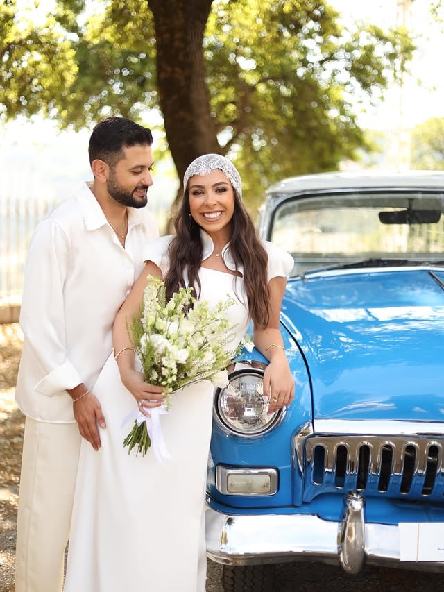 From school days to wedding days 🤍 Proof that some things are worth waiting for ✨ Guest stars: Amy & Bloo 🐾👗👔: @monicacouture.lb by @gaelleasmar
