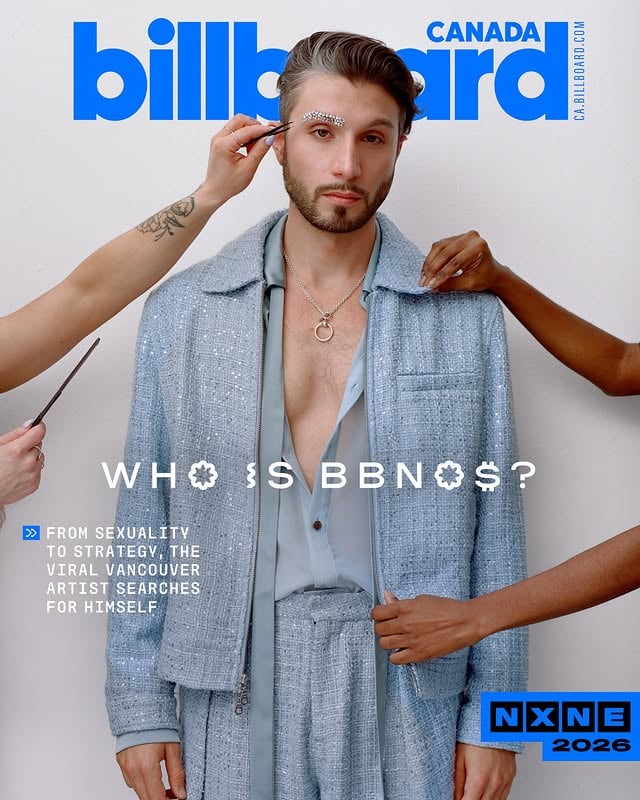 @bbnomula is Billboard Canada newest cover star.

Amidst billions of streams and his biggest tour ever, the Internet Explorer tour, the viral Vancouver artist opens up about his strategy, his success and his sexuality. 

He’s built bbno$ into a platform to fully express himself. Now, he’s figuring out the man behind the music. 

Read more at ca.billboard.com

@bbnomula fait la couverture du dernier numéro de Billboard Canada.

Alors qu’il est en pleine tournée, la plus importante de sa carrière à ce jour, la tournée « Internet Explorer », l’artiste viral originaire de Vancouver se confie sur sa stratégie, son succès et sa sexualité. Il a fait de bbno$ une plateforme lui permettant de s’exprimer pleinement, mais il cherche encore à mieux connaître l’homme qui se cache derrière ce personnage.

Pour en savoir plus, rends-toi sur ca.billboard.com

Photography: @edgumuchian 
Styling: @alieciabrissett 
Hair and Makeup: @vanessab.makeup 
Writing: @richtraps 

#bbno$ #coverstory #billboard