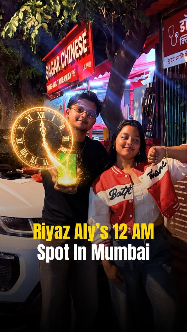 #12KeBaad This Is Riyaz Aly’s 12AM spot in Mumbai. 😳😳

Calling all the #riifam ❤️❤️ here’s your favourite celeb’s favourite hangout spot after 12 AM in Mumbai…..

Ssshhhh we won’t reveal much… watch the full reel😍😍

@thegamepalacio & @sagarchinese_official 
#riyaz #riyazaly #mumbai latenightfoodspot bowling