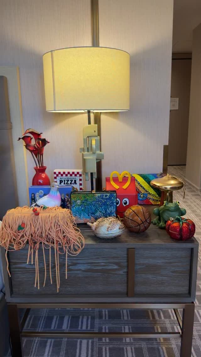 Just a few of the purses I packed on my last trip…