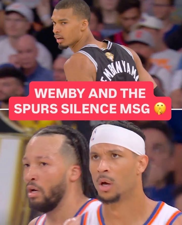 THE SPURS GO INTO NEW YORK AND SILENCE THE NOISE 🤫

San Antonio bounces back behind Wemby’s 32 points and cuts the series deficit 2-1 😮‍💨
