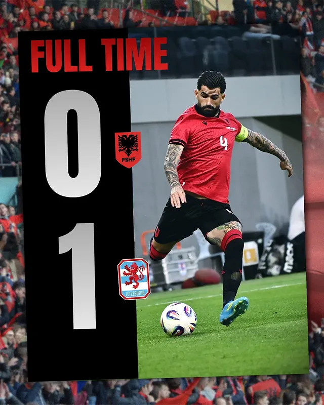 ⚽🇦🇱 E mbyllim me humbje sfidën miqësore kundër Luksemburgut

#kombetarja #miqesorekuqezi