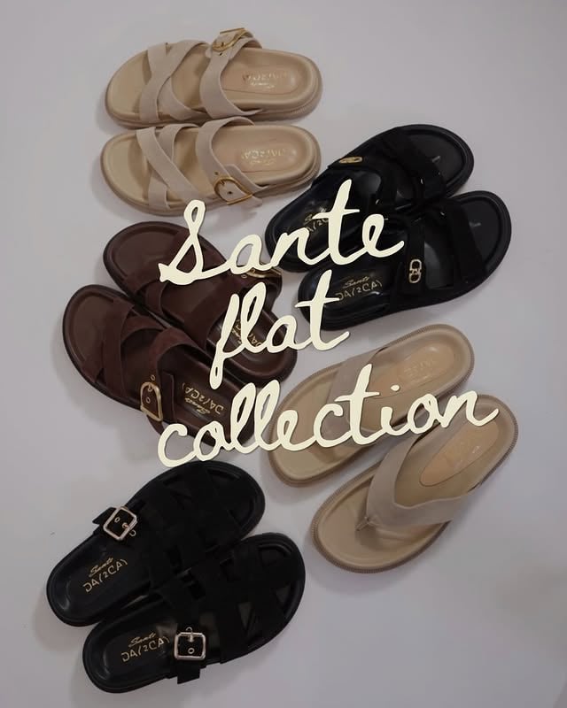with comfy & stylish designs for every style, @shoessante has your back (for another year 😉) ☀️✨#ermarollastylebar #ss26 #santeshoes #flatcollection by @ermarolla