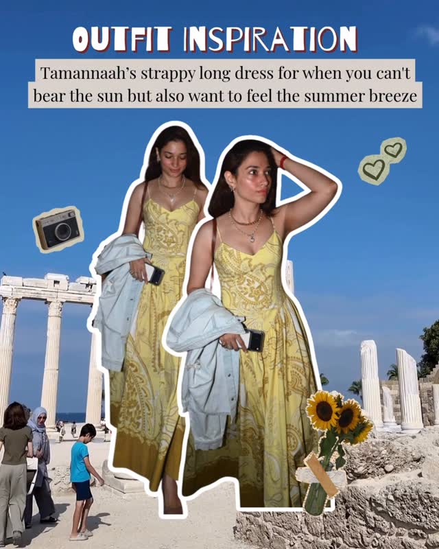 Here’s an inspiration for you to invest into a dress that is summer/vacation ready 🌻✨#pinkvillalifestyle (Fashion, Tamannaah, outfit, style, ootd) by @pinkvillalifestyle