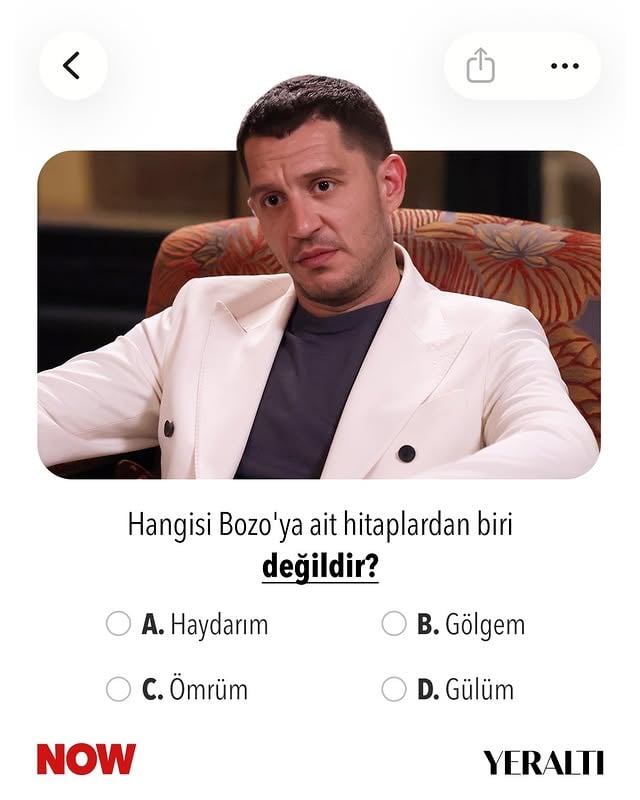 Yorumlarda buluşalım! 🤔 #Yeraltı @yeralti_tv by @nowtvturkiye
