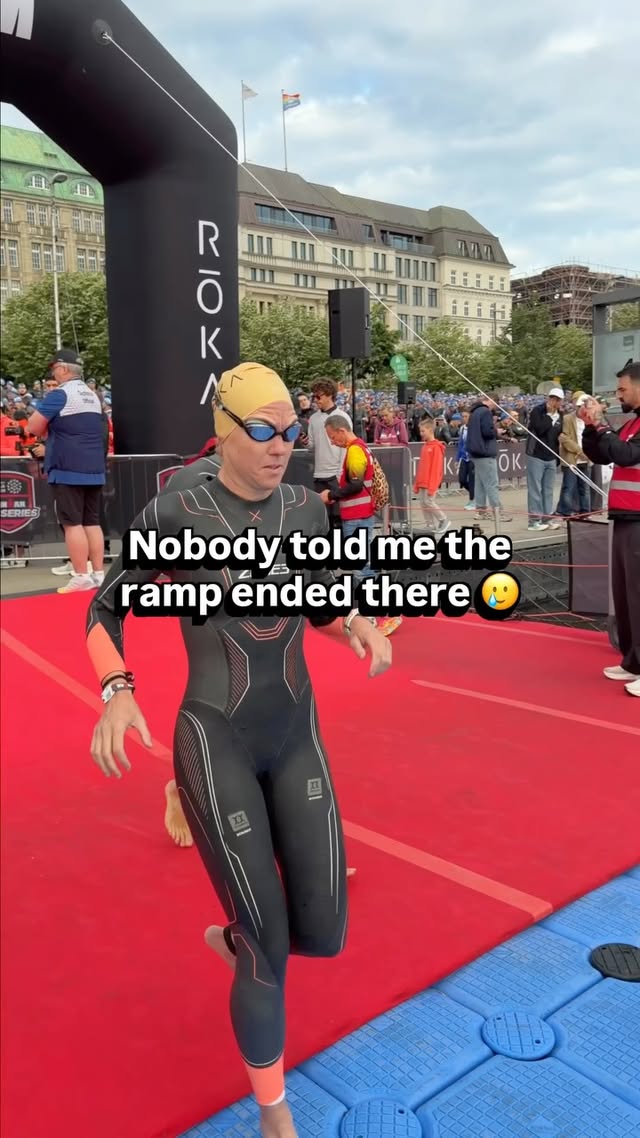 Months of preparation. Zero preparation for this 😂🌊

#IRONMANtri #IMHamburg