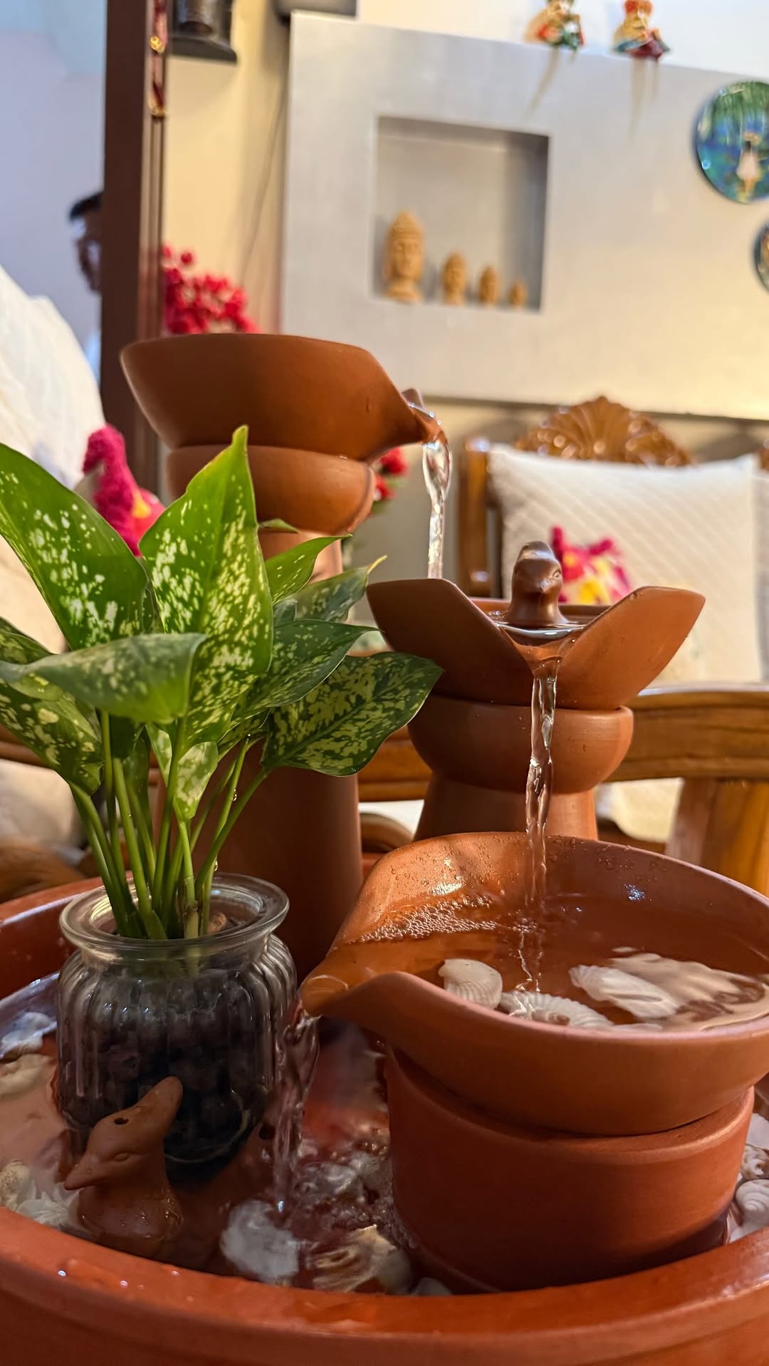According to Vastu, flowing water symbolizes prosperity, positivity, and abundance. A fountain isn’t just décor—it’s an invitation to peace and good energy. 💧✨🏡

#explore #fyp #growth #homes #waterfountain 

Beautiful fountain from @thehandicraftian