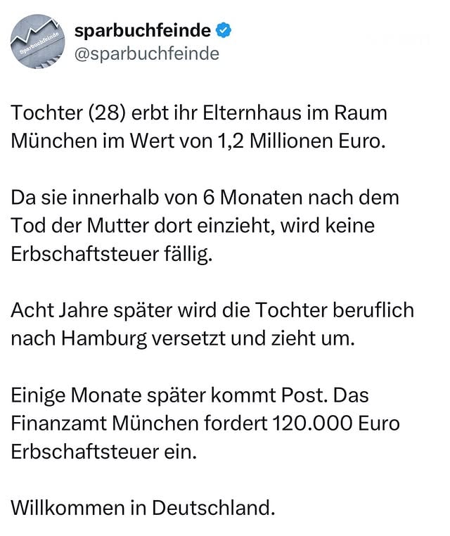 Wie seht ihr das Ganze? 🤔

Folgt @sparbuchfeinde für mehr ❤️

#aktien #geldverdienen #geldsparen #immobilie #karriere