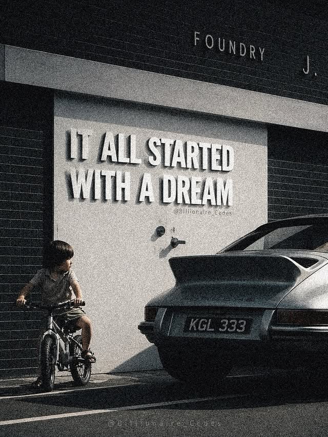 Most people see the luxury. Few see the journey.They see the car, but not the countless nights of hard work.They see the success, but not the sacrifices.They see the smile, but not the struggles that came before it.Every big achievement starts with a vision. A dream that nobody else can see. A belief that keeps you moving when progress feels invisible. The road is never easy. There will be failures, setbacks, doubts, and moments when giving up seems easier than continuing.But those who keep going eventually create a life that once existed only in their imagination.Success isn’t about proving others wrong. It’s about proving yourself right. It’s about becoming the person who refused to quit when things got difficult.The goal was never just to own the dream.The goal was to become worthy of it.Keep building.Keep believing.Keep showing up.One day, you’ll look back at everything you overcame and realize that every sacrifice was worth it.Start with a dream.Work with discipline.Finish with a smile. 😊#BillionaireCodes #SuccessMindset #DreamBig #WealthMindset #Motivation by @billionaire_codes