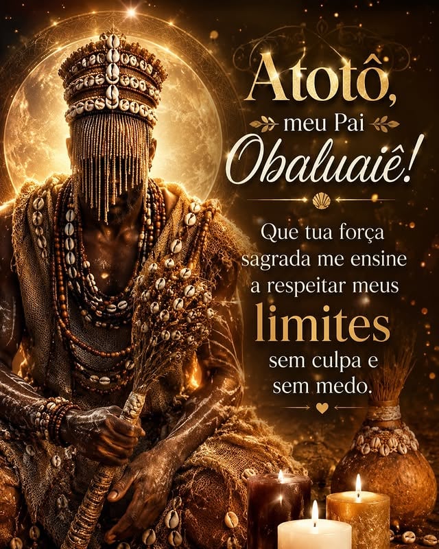 🤎 Deixe sua saudação para Obaluaiê nos comentários: ATOTÔ! 🤎Quantas vezes você continuou caminhando mesmo estando cansado? Quantas vezes ignorou seus próprios limites para atender expectativas, resolver problemas ou agradar pessoas?Hoje, Obaluaiê nos convida a refletir sobre uma verdade importante: respeitar seus limites não é sinal de fraqueza, é sinal de sabedoria.Assim como a terra precisa receber a chuva para voltar a florescer, você também precisa de momentos de pausa para renovar suas forças. Nem toda batalha é vencida correndo. Algumas vitórias chegam quando aprendemos a desacelerar, reorganizar os pensamentos e cuidar de nós mesmos.Obaluaiê, senhor da transformação e da cura, nos ensina que existe força no descanso, dignidade no autocuidado e coragem em reconhecer quando é hora de parar, respirar e recomeçar.🕯️ Acenda uma vela marrom, branca, amarela, roxa ou preta e faça sua oração com fé:“Atotô, meu Pai Obaluaiê!Que tua força sagrada me ensine a respeitar meus limites sem culpa e sem medo.Que eu reconheça o momento de descansar, recuperar minhas energias e seguir minha caminhada com equilíbrio e serenidade.Afasta de mim toda sobrecarga desnecessária, toda exigência exagerada e toda preocupação que enfraquece meu coração.Que tua luz cure meus caminhos, fortaleça minha mente e me ajude a tomar decisões com sabedoria.Que eu tenha coragem para dizer sim ao que me fortalece e não ao que me desgasta.Atotô, meu Pai Obaluaiê! Que tua bênção esteja presente em cada passo da minha jornada. Assim seja.” 🙏🏿🤎✨ Descubra quais Orixás e Entidades acompanham sua caminhada espiritual.📩 Envie um direct ou chame no WhatsApp:📱 (31) 98449-4015🤎 Se você recebe essa mensagem com gratidão, escreva nos comentários: ATOTÔ!#raízesespirituais #Obaluaiê #Atotô #Espiritualidade #oracaododia by @raizes_espirituais