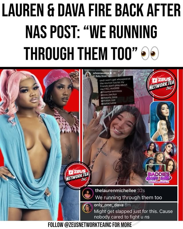 #LaurenMichellee and #Dava both with a comment in response towards #Nas recent story post 👀 #BaddiesGoneWild
