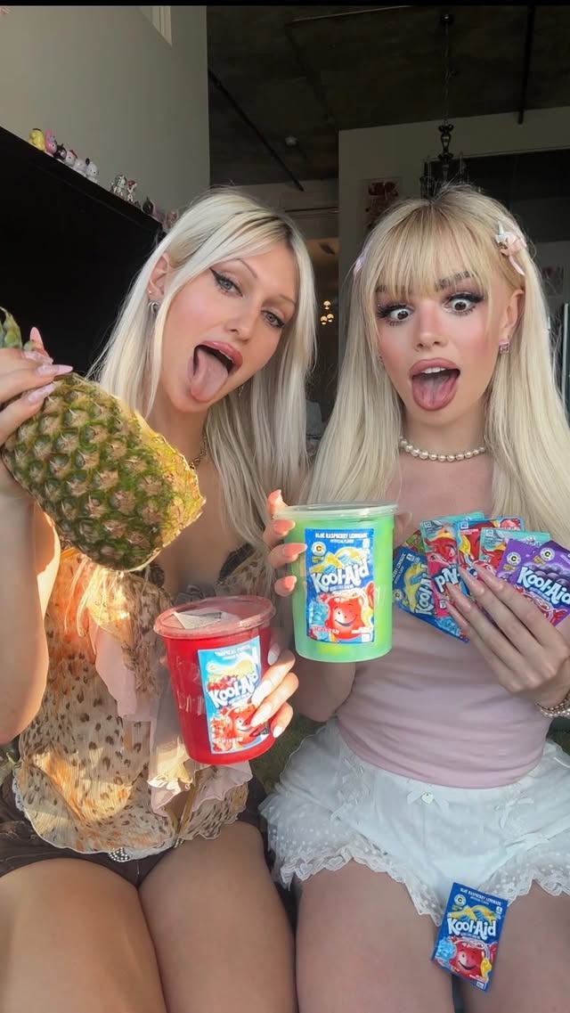 KOOLAID PINEAPPLE TASTE TEST 🩵❤️🍍😛 by @tsangellica