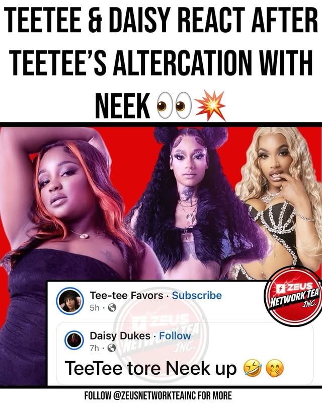 #DaisyDukes with a post in regards to #TeeTee and #ShowGirlNeek altercation on the latest episode of #BaddiesUSA
